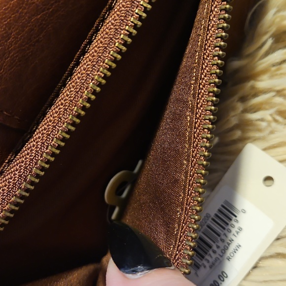 New Fossil logan RFID Tab Clutch Brown - Picture 4 of 5